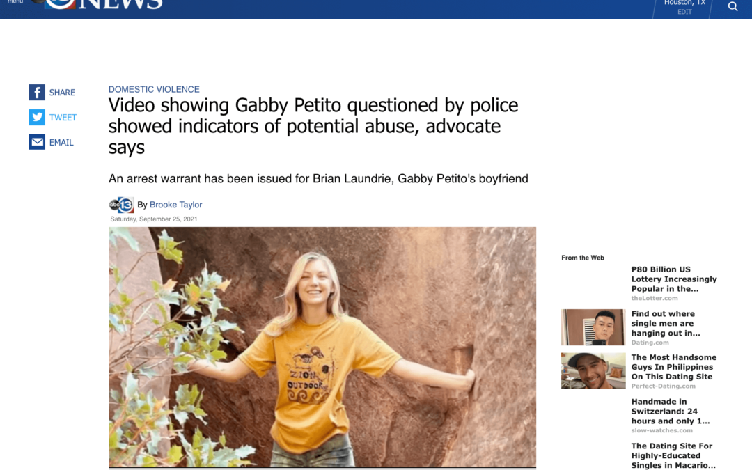 ABC13 News interview with Maisha Colter regarding Gabby Petito case